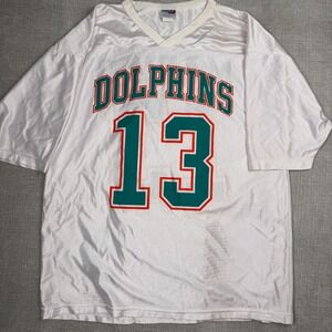 Vintage Chalk Line Men's Jersey White XXL Dolphins Football Marino 13